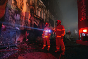 حریق شرکت لبنیاتی کاله در آمل