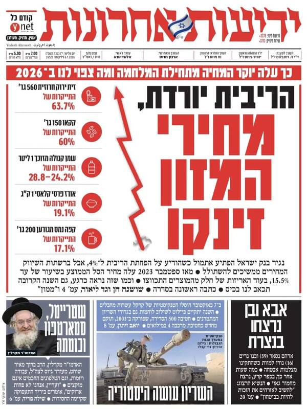 صفحه نخست روزنامه‌های عبری زبان/ ارتش اسرائیل همچنان در وضعیت آماده‌باش