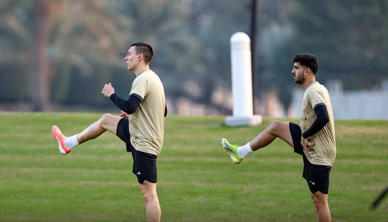 عکس از ایگور سرگیف در تمرینات پرسپولیس