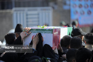 تشییع دو شهید حافظ امنیت در همدان