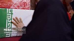 تشییع پیکر شهید مدافع امنیت در خلیل آباد