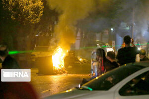 تخریب بخشی از مراجع قضایی سمنان به دست اغتشاشگران