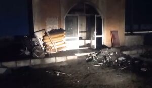 آتش اغتشاشگران در مزار شهدا