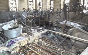 فیلم/ هتک حرمت مسجد جامع گلشهر توسط تروریست‌های مسلح