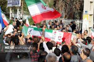 تشییع پیکر سه شهید امنیت در گچساران