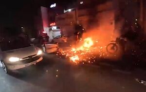 صحنه‌هایی از ایجاد التهاب و اغتشاش در خیابان‌های تهران