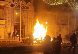 گوشه‌ای از وحشی‌گری اغتشاش‌گران مسلح در گلستان