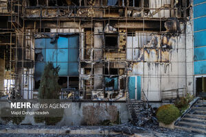 تخریب اموال عمومی توسط اغتشاشگران در یزد