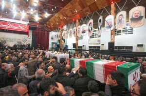 عکس/ آیین وداع با پیکر مطهر شهدای حافظ امنیت در ساری