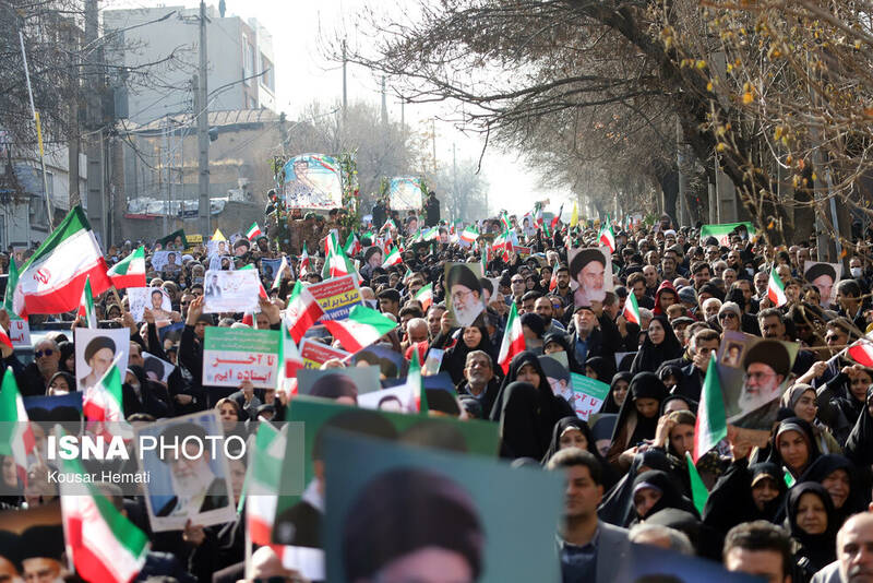 برگزاری راهپیمایی محکومیت آشوب‌ها در لرستان