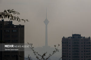 هوای تهران در وضعیت نارنجی و آلوده است