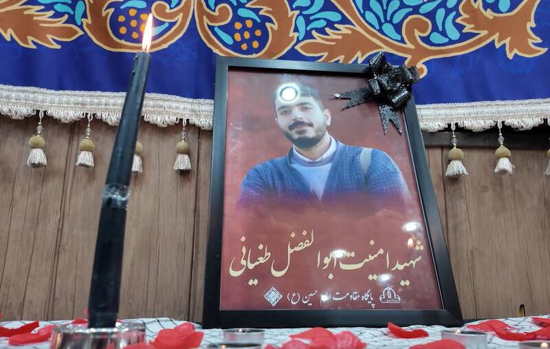  وداع با پیکر طلبه شهید مدافع امنیت در قم