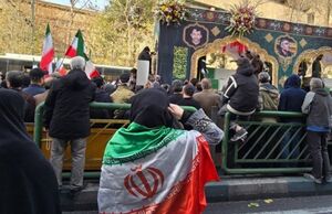 عکس/ احترام نظامی بانوی ایرانی به شهدای امنیت