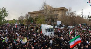 تشییع پیکر شهدای تروریستی آمریکایی-صهیونیستی در تهران