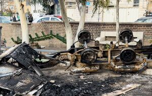 خسارات آشوبگران به مشیریه تهران