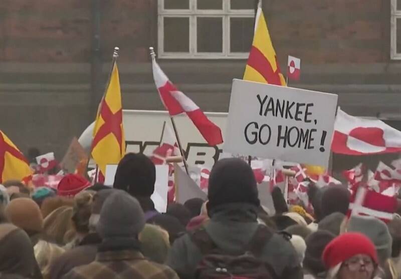 تجمع گسترده در دانمارک علیه ترامپ