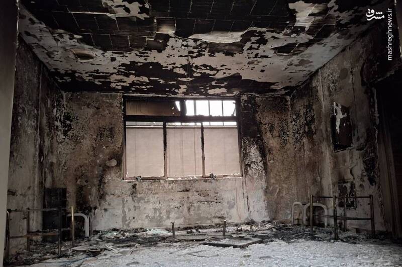 عکس/ حوزه علمیه ولایت پس از آتش  اغتشاشات