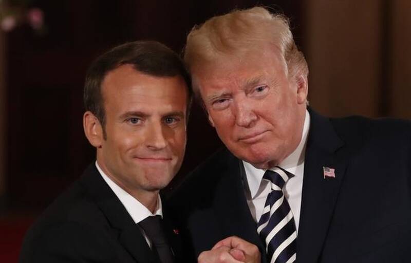  تمسخر مکرون توسط ترامپ