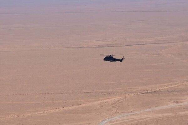 پرواز گسترده بالگردها در مرز عراق با سوریه