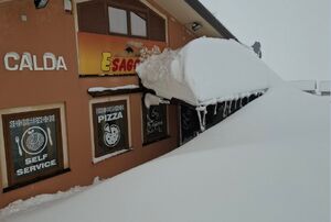 ایتالیا در برف دفن شد