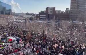 تظاهرات گسترده در مینیاپولیس آمریکا