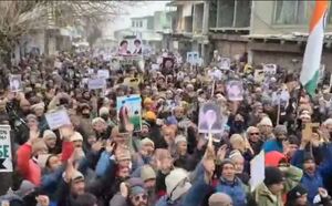 تجمع حمایت از ایران توسط شیعیان هند