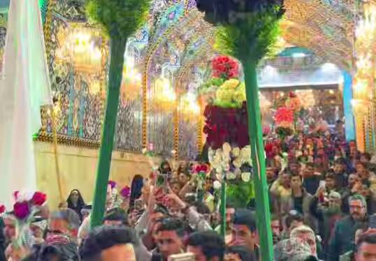  کاروان شادی ولادت انوار کربلا در حرمین کربلا