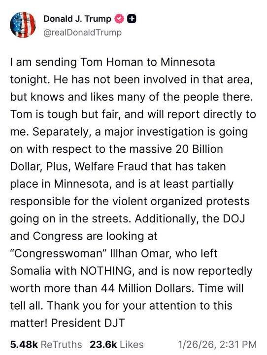 چاره جویی آشفته بازار «مینه سوتا» به روش ترامپ