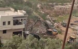 تخریب خانه یک فلسطینی در روستای برطعه