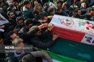 تشییع پیکر مطهر شهید مدافع امنیت «مهدی ظریف» در مشهد