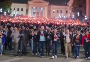 حضور رئیس جمهور کوبا در تظاهرات علیه سیاست‌های ترامپ