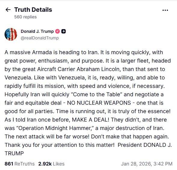 تکرار ادعای واهی ترامپ علیه ایران