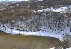 طبیعت برفی دریاچه شورمست سوادکوه