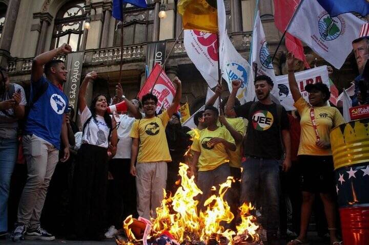 تظاهرات حمایت از ایران در برزیل