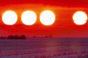 رؤیت ۴ خورشید بر فراز آلاسکا