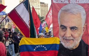 تظاهرات پرشور برزیلی‌ها در "سائوپائولو" در حمایت از ایران