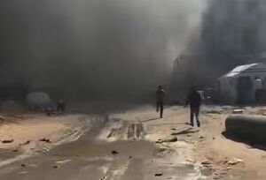 حمله جنگنده‌های صهیونیستی به مرکز پلیس در غرب غزه