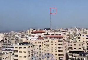 لحظه حمله رژیم صهیونیستی به مرکز پلیس غزه