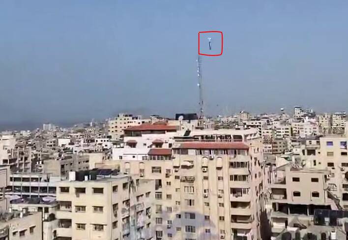  لحظه حمله رژیم صهیونیستی به مرکز پلیس غزه