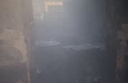 وقوع آتش‌سوزی در یک کارگاه کفاشی در تهران