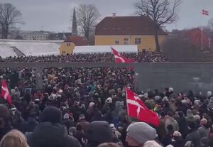 بزرگترین اعتراضات ضد ترامپ در دانمارک
