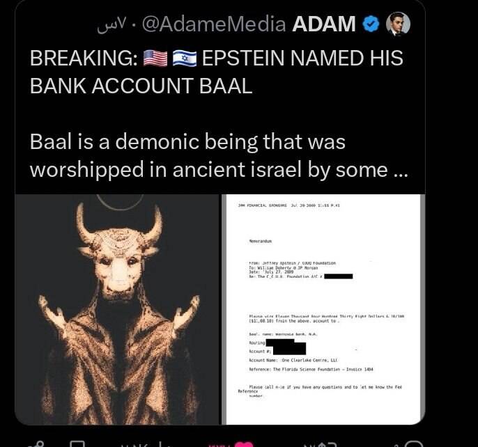 چرا نام حساب بانکی جفری اپستین «بعل» بود؟/ از گوساله سامری تا مولوخ؛ ردپای آیین‌های شیطانی در تاریخ و سیاست معاصر آمریکا+عکس و فیلم