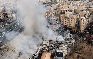 آتش‌سوزی بازارچه جنت‌آباد تهران