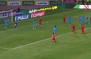 گل اول پرسپولیس به چادرملو در دقیقهٔ ۸۲