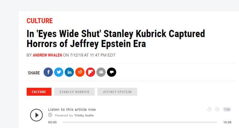 آیا استنلی کوبریک قربانی افشای زودهنگام جفری اپستین شد؟ //فیلمی که ۲۶ سال پیش از رازهای سیاه «نخبگان» پرده برداشت+عکس