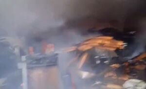 فیلم/ حریق گسترده در کارگاه رنگ‌کاری پردیس