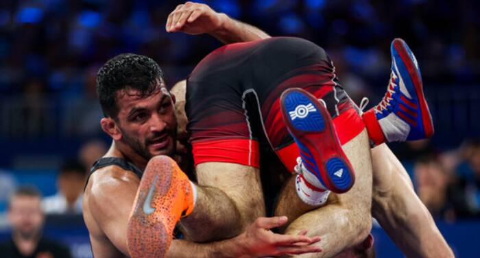 مدال،كشتي،يزداني،گرجستان،طلاي