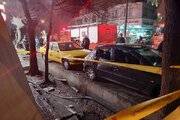 انفجار و آتش‌سوزی در میوه‌فروشی خیابان پیروزی