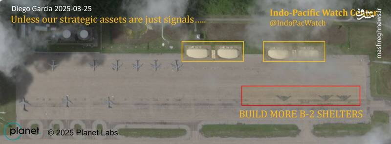 جزیره دیه‌گو گارسیا، همچنان خالی از بمب‌افکن! +عکس