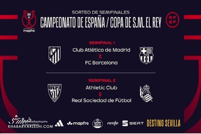 قرعه سخت بارسا در نیمه‌نهایی جام حذفی